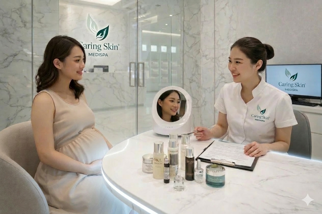 caring skin facial pregnancy